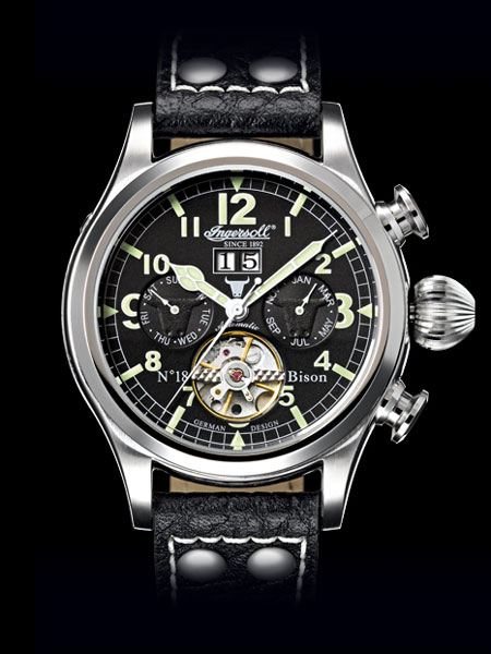 Ingersoll Herrenuhr BISON N° 18 IN4506BKGR
