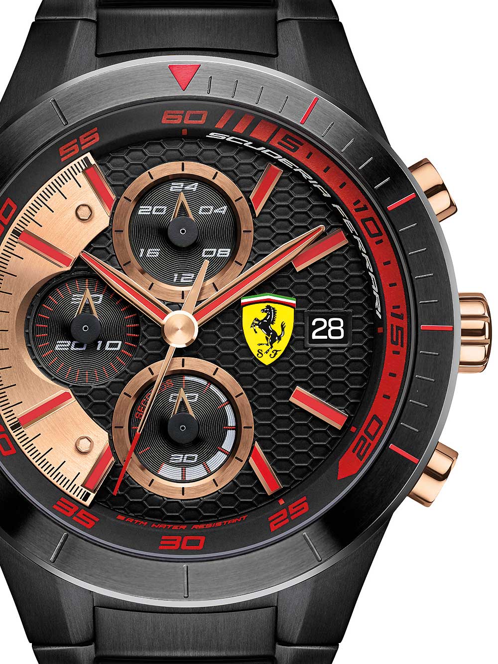 Image of Chronograph Herrenuhr Ferrari schwarz