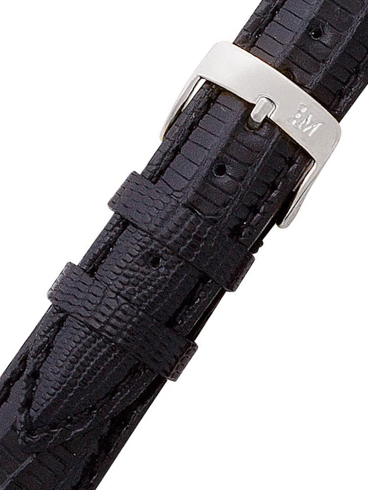 Morellato A01U0856041019CR16 schwarz Eidechsen Uhrenarmband 16mm