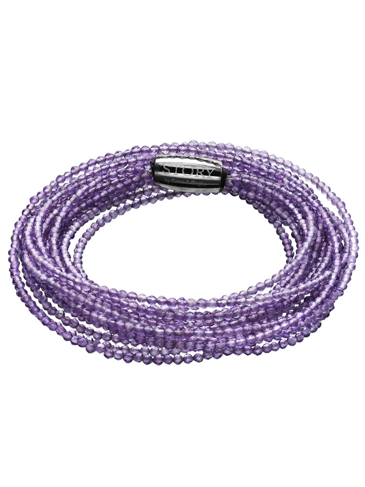 Story Armband 1404871-60 Band Amethyst facettiert 60 cm
