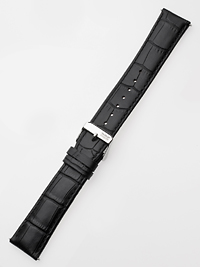Perigaum Lederband 22 x 180 mm schwarz silberne Schliesse