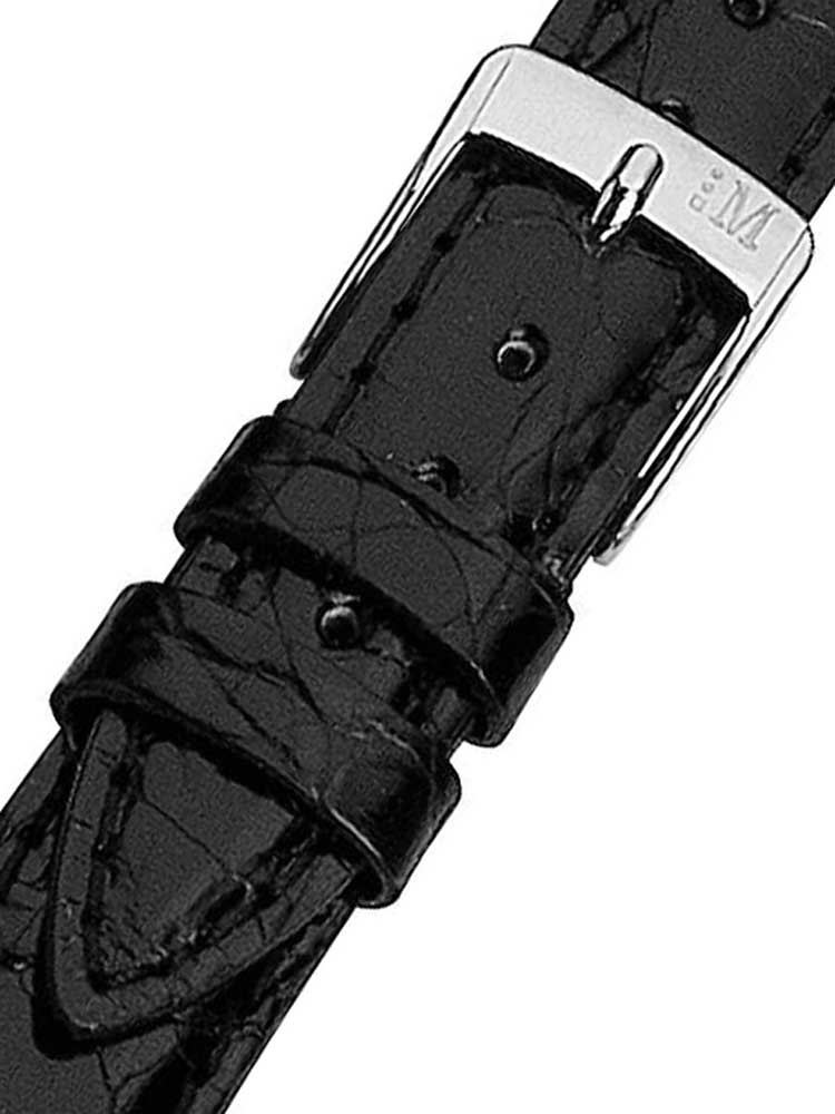 Morellato A01X2197052019CR18 schwarzes Krokodil Uhrenarmband 18mm