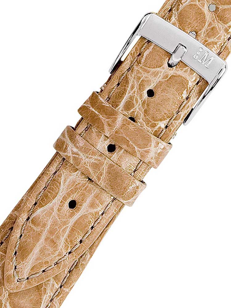 Morellato A01X2197052026CR20 braunes Krokodilleder Uhrenarmband 20mm