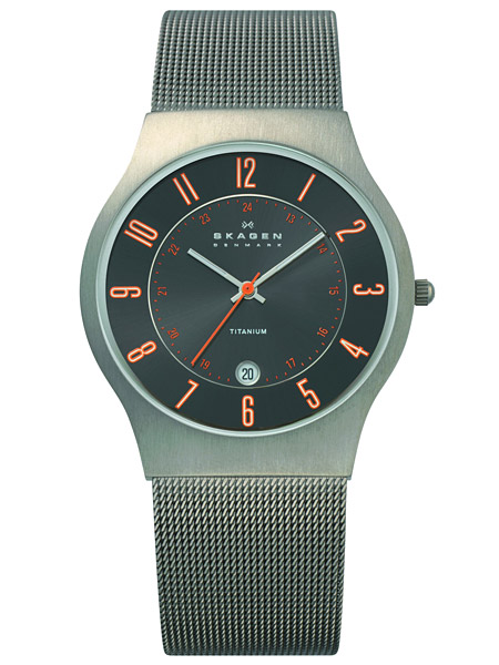 Skagen 233XLTTMO Slimline Titanium Herrenuhr