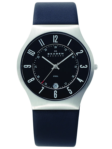 Skagen 233XXLSLB Slimline Steel Herrenuhr