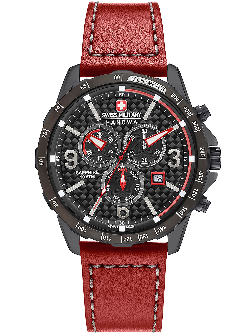 Image of Ace Herren-Chronograph Swiss Military Hanowa schwarz