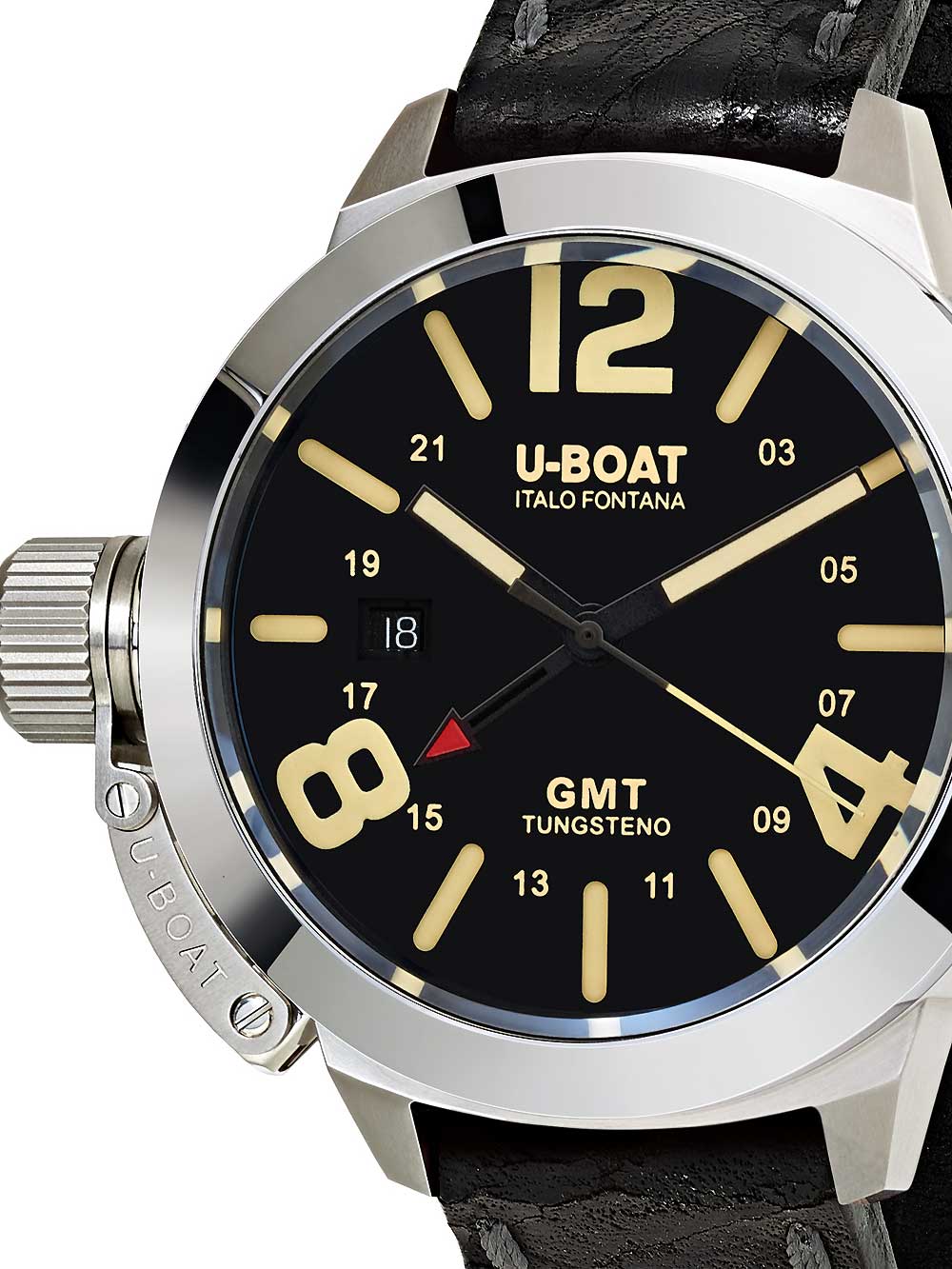 U-Boat 8050 Classico GMT Tungsteno Automatik schwarz 45mm