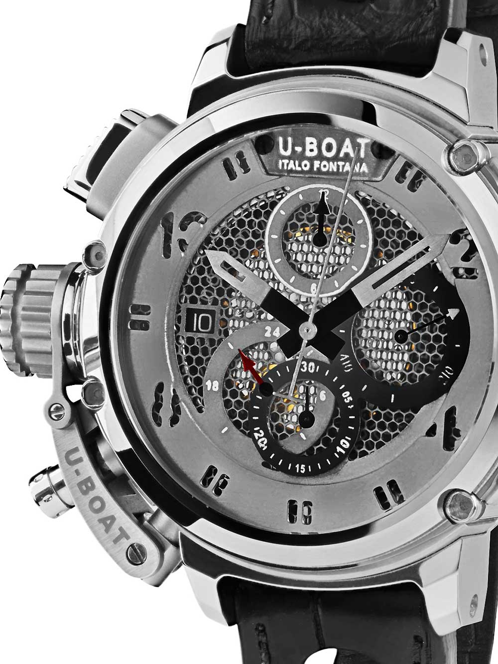 U-Boat 8065 Chimera Skeleton Tungsten Sideview Autom. Chrono 46 mm