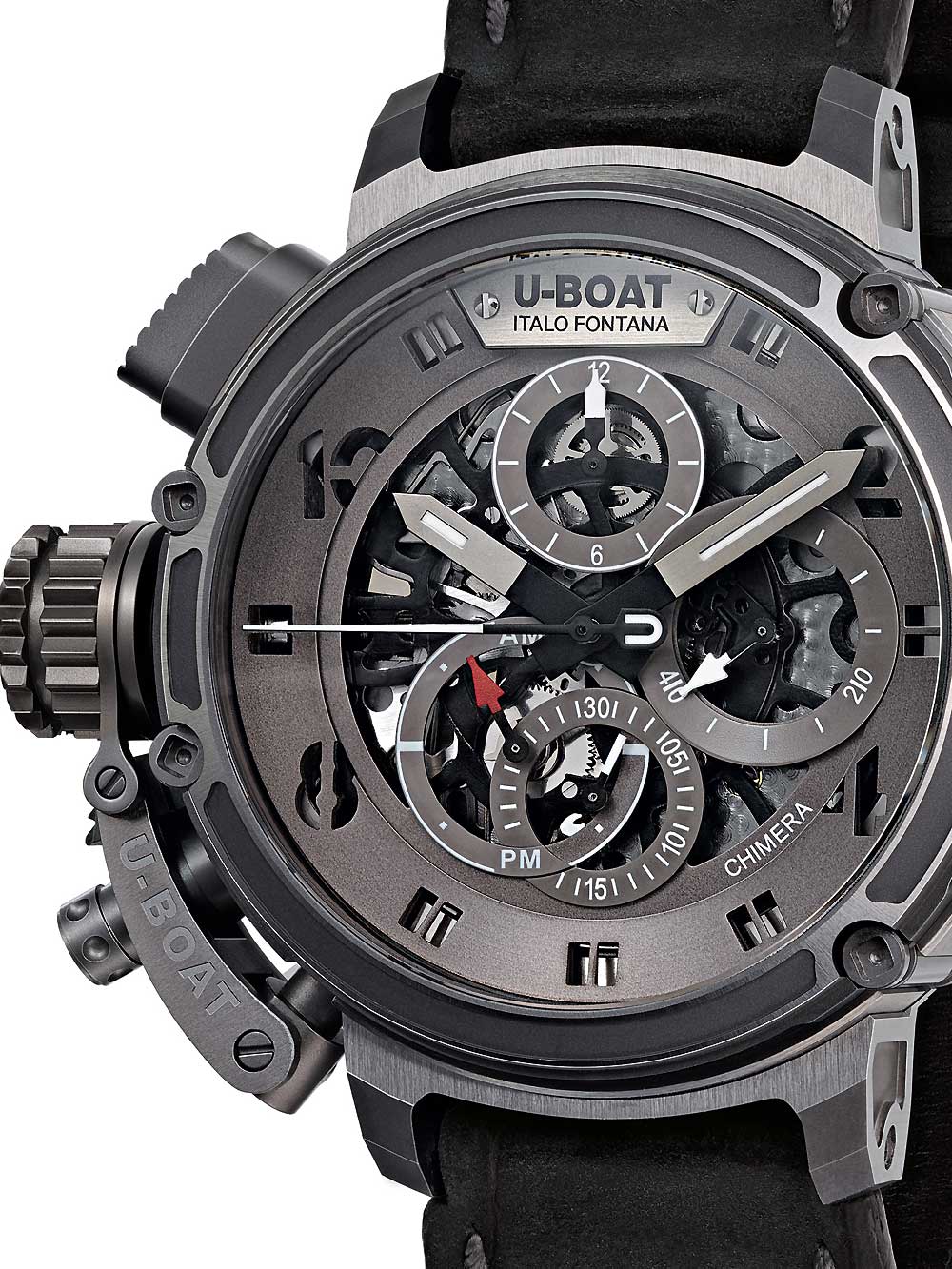 Image of U-Boat 8066 Chimera Skeleton Titan Sideview Autom. Chrono 46 mm