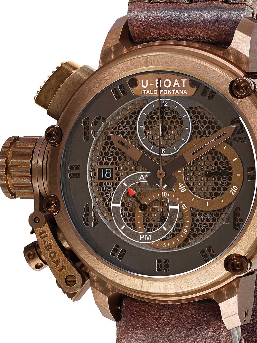 Image of U-Boat 8096 Chimera Bronze Autom. Chrono 46 mm