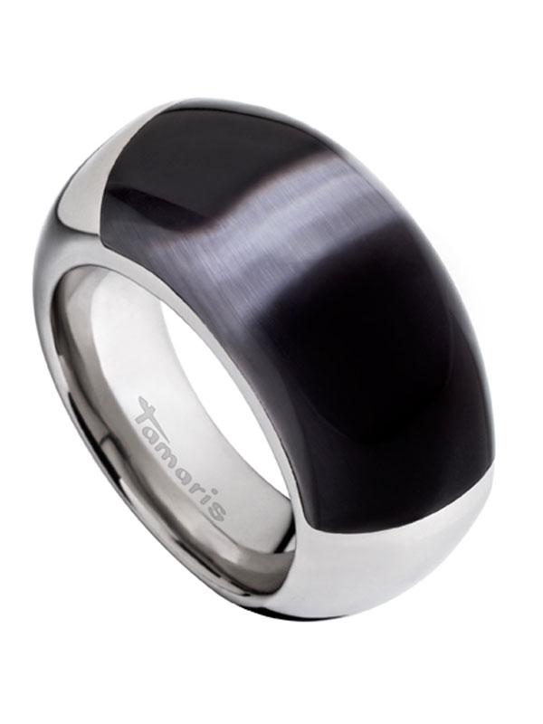 Tamaris Candy Ring A00110063 Gr. 54 mit Stein schwarz