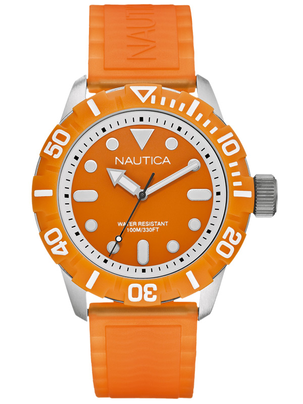 NAUTICA NSR 100 A09604G modische 10 ATM Unisex Taucheruhr