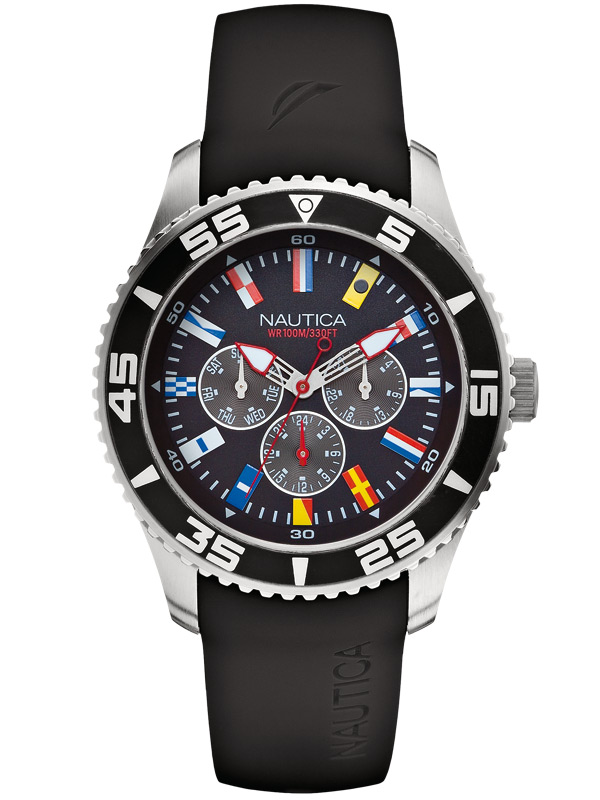 NAUTICA NST 07 Flag A12626G Multifunktion 44 mm 10 ATM