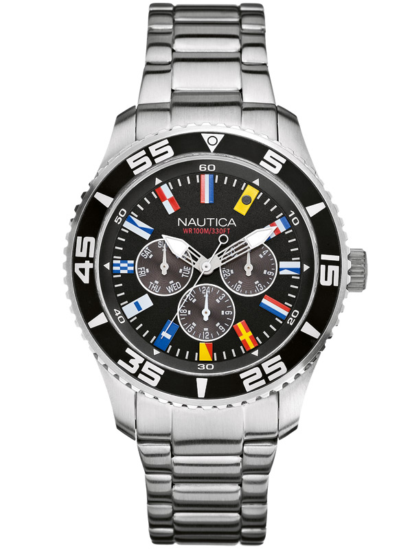 NAUTICA NST 07 Flag A14631G Multifunktion 44 mm 10 ATM
