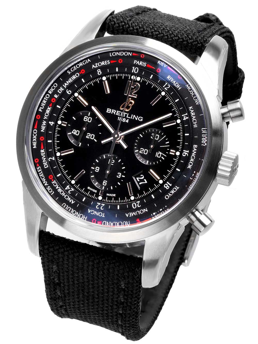Image of Breitling AB0510U6.BC26.104W Transocean Unitime Pilot Herren 46mm 10ATM