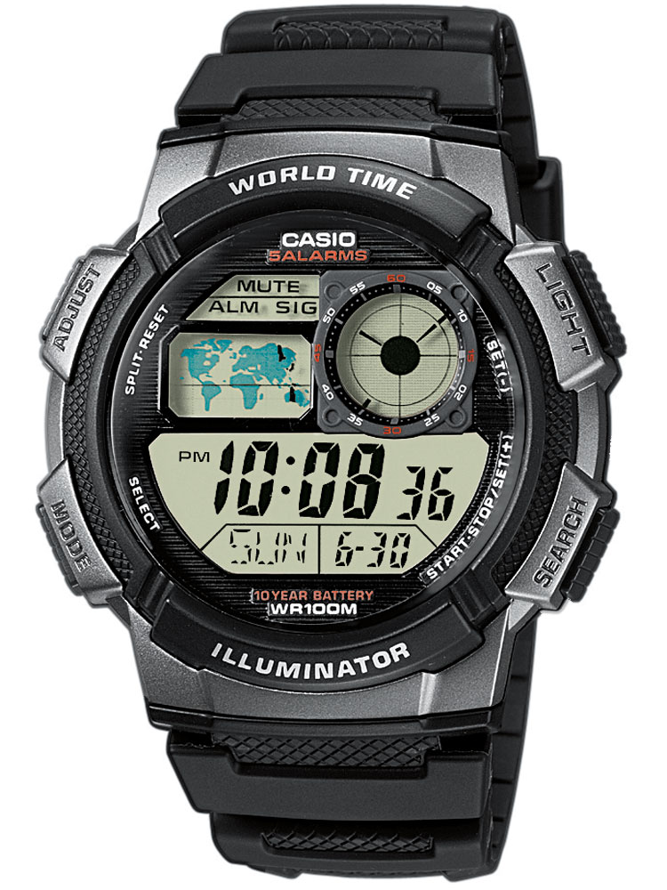 Casio AE-1000W-1BVEF Herren Collection Chronograph 10 ATM 43 mm