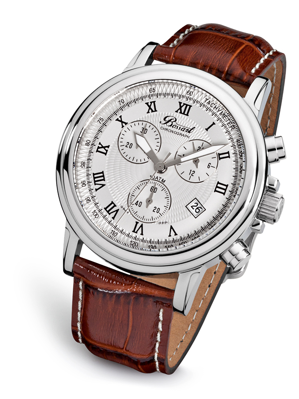 Bossart BW-1201-WAS-BrLe Herrenuhr Chronograph