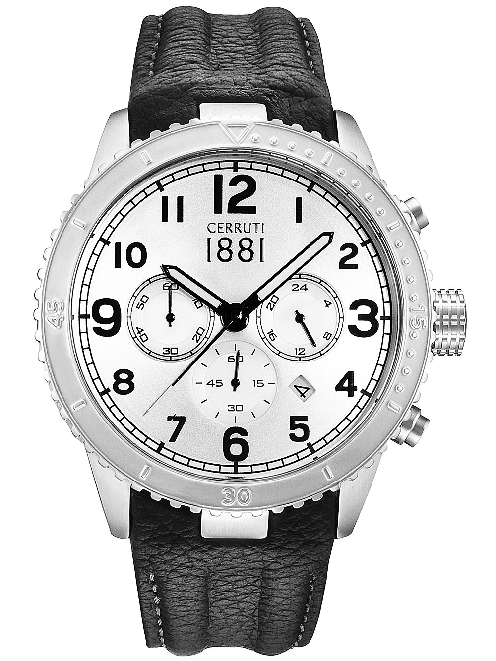 Cerruti CRA104SN04BK Volterra Chronograph 46mm 5ATM