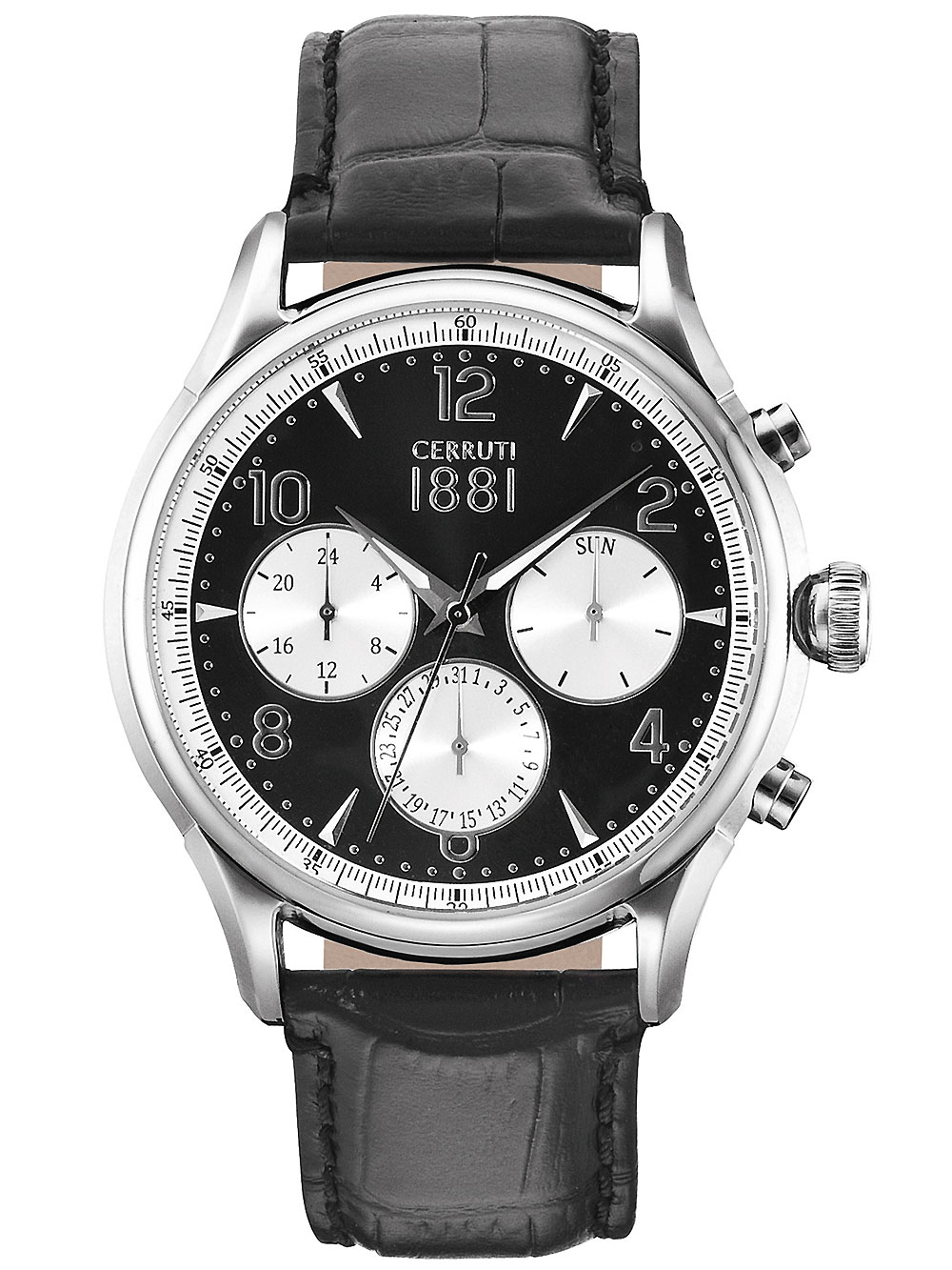 Cerruti CRA107SN02BK Bellagio Chronograph 44mm 5ATM