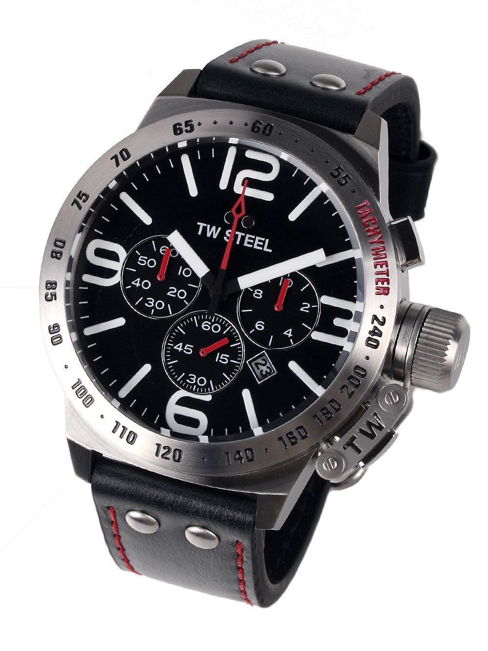 TW-Steel CS10 Canteen Leather Chronograph 50mm 10ATM