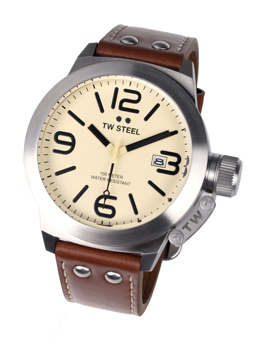 TW-Steel CS12 Canteen Leather 50mm 10ATM