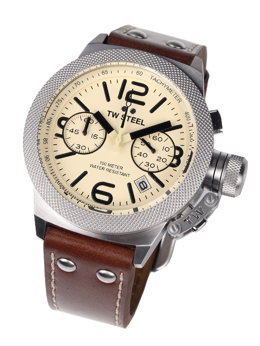 TW-Steel CS13 Canteen Leather Chronograph 45mm 10ATM