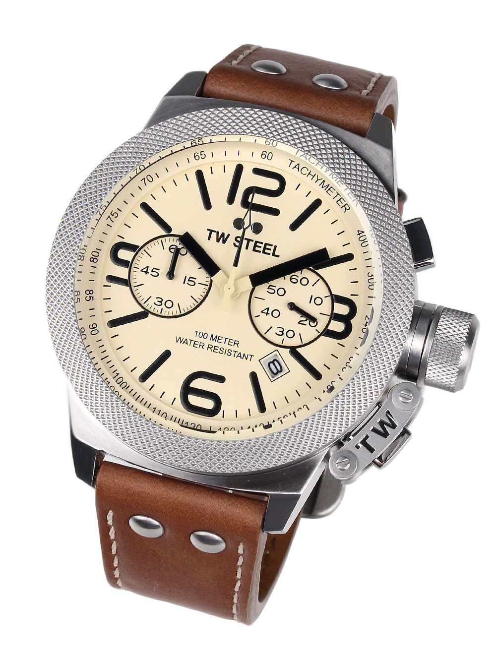 TW-Steel CS14 Canteen Leather Chronograph 50mm 10ATM