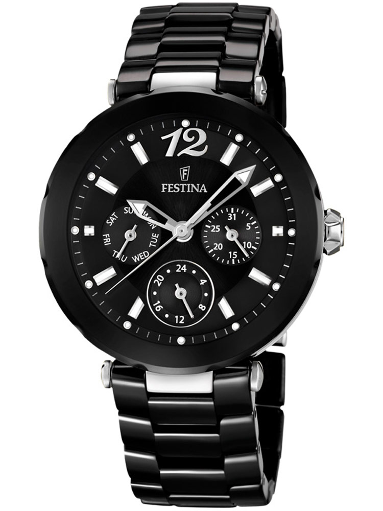 Festina Ceramic F16641/2 Damen Multifunktion schwarz 38 mm