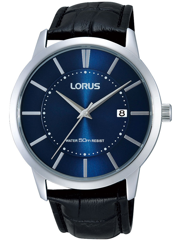 Lorus RS959BX9 silberne Herrenuhr blaues ZB 50M 42mm