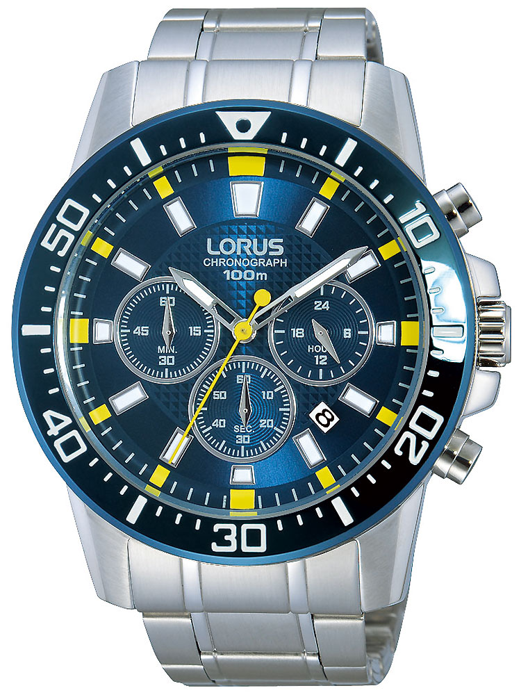 Lorus RT357DX9 Chronograph blaues ZB 100M 45mm