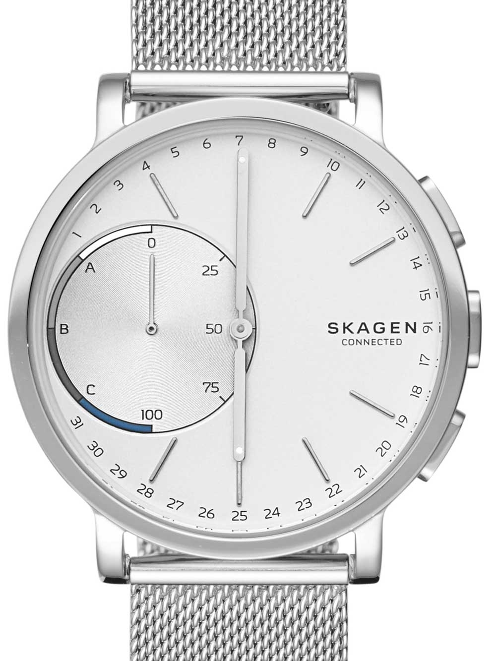 Image of Herrren Hybrid Smartwatch Skagen connected Silberfarben