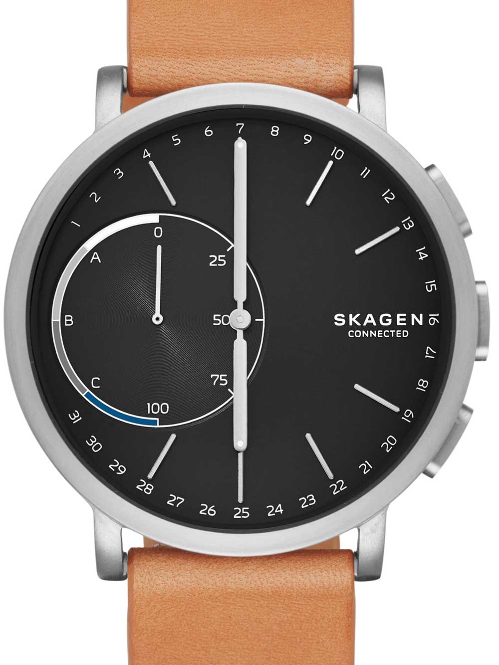 Image of Herren Hybrid Smartwatch Skagen connected Braun