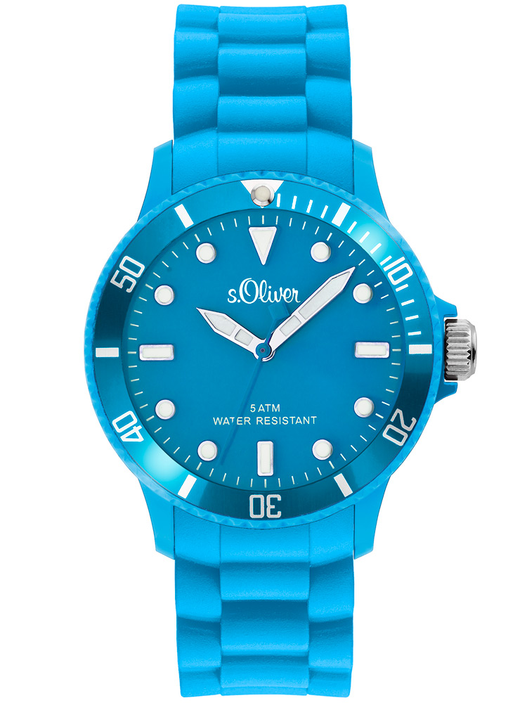 s.Oliver SO-2294-PQ Unisex-Armbanduhr blau 40mm