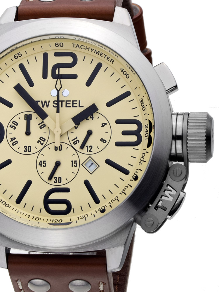 TW-Steel Canteen Style TW3 Chronograph 10 ATM 50 mm