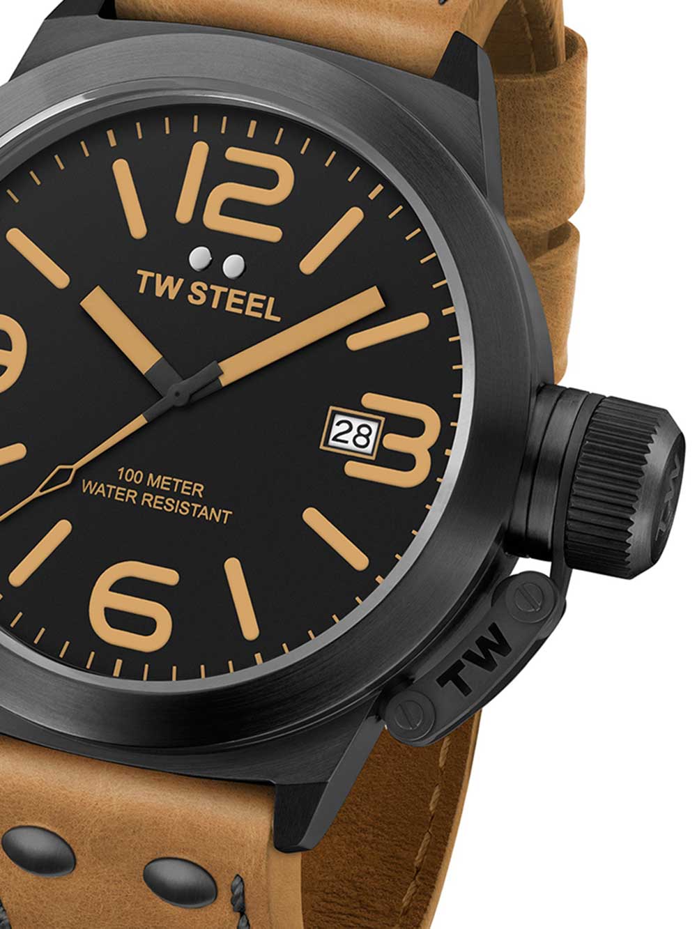 TW-Steel CS42 Canteen Leather 50mm 10ATM
