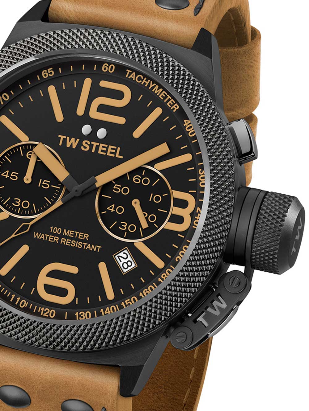 TW-Steel CS44 Canteen Leather Chronograph 50mm 10ATM