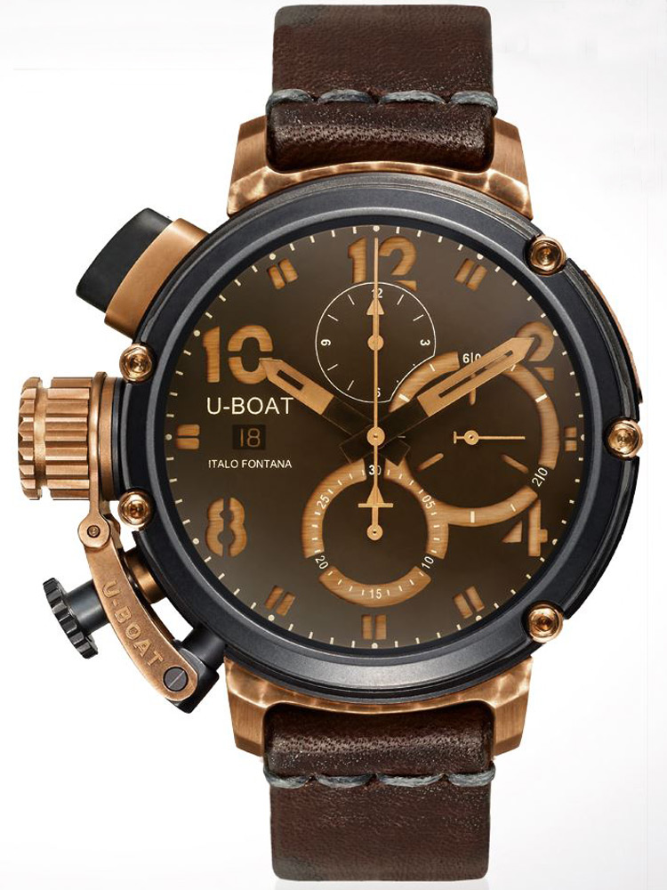 Image of U-Boat Chimera U-51 6946 Autom. Chronograph Bronze PVD 46 mm