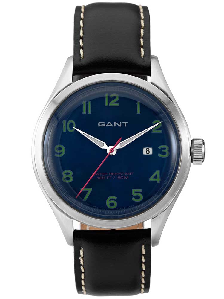 Gant Icon W70462 Herrenuhr mir Wechselband Leder schwarz + Nylon 42 mm