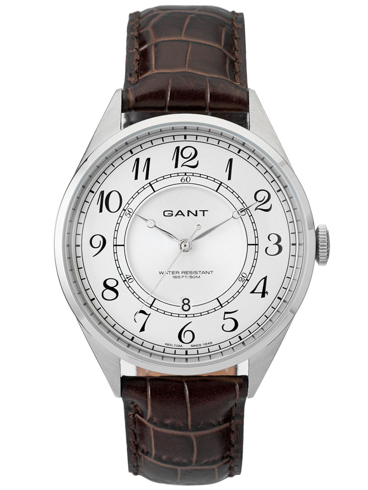 Gant Crofton W70472 Herrenuhr silber braun 41 mm