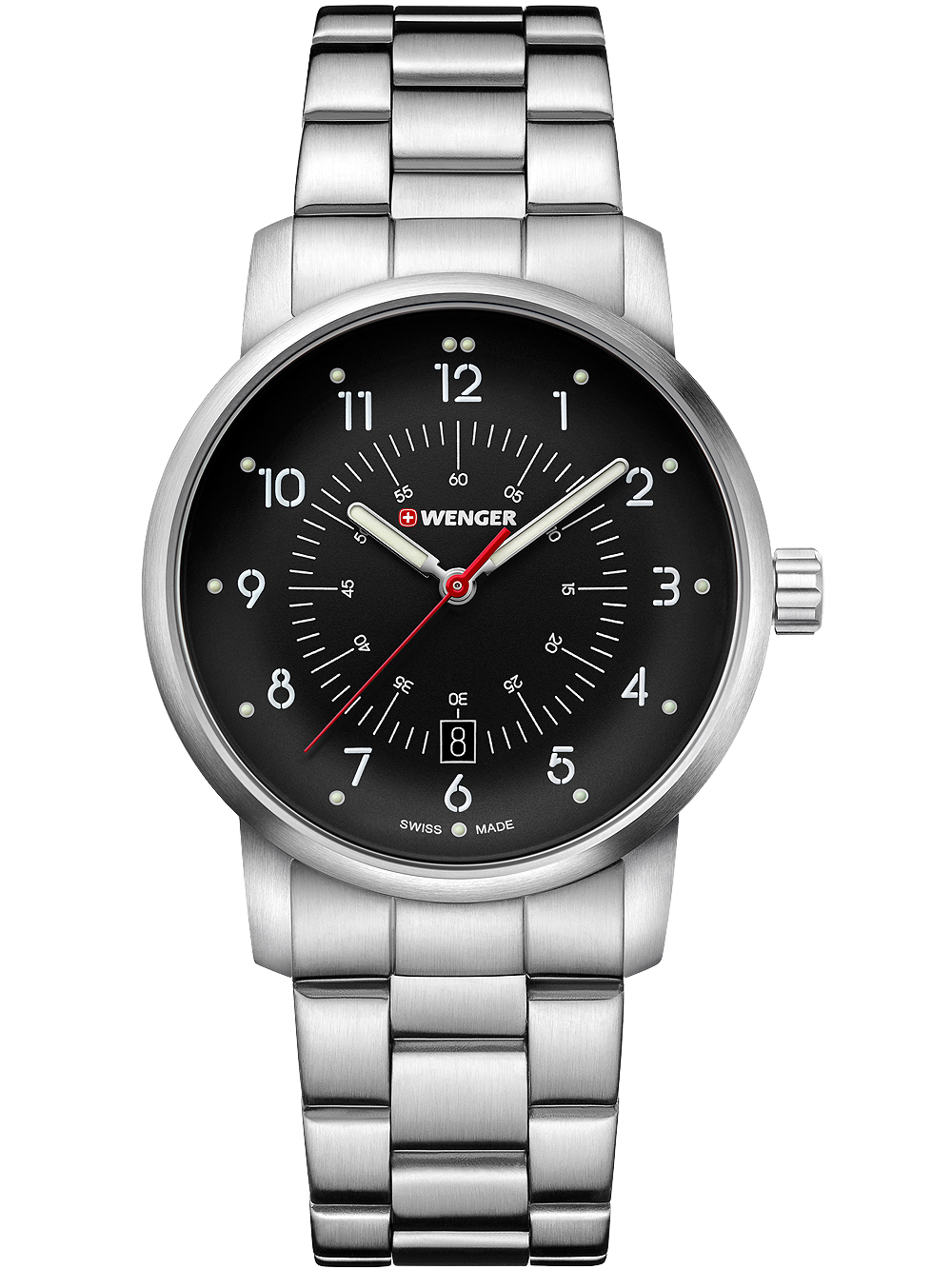 Wenger 01.1641.116 Avenue Herren 42mm 10ATM