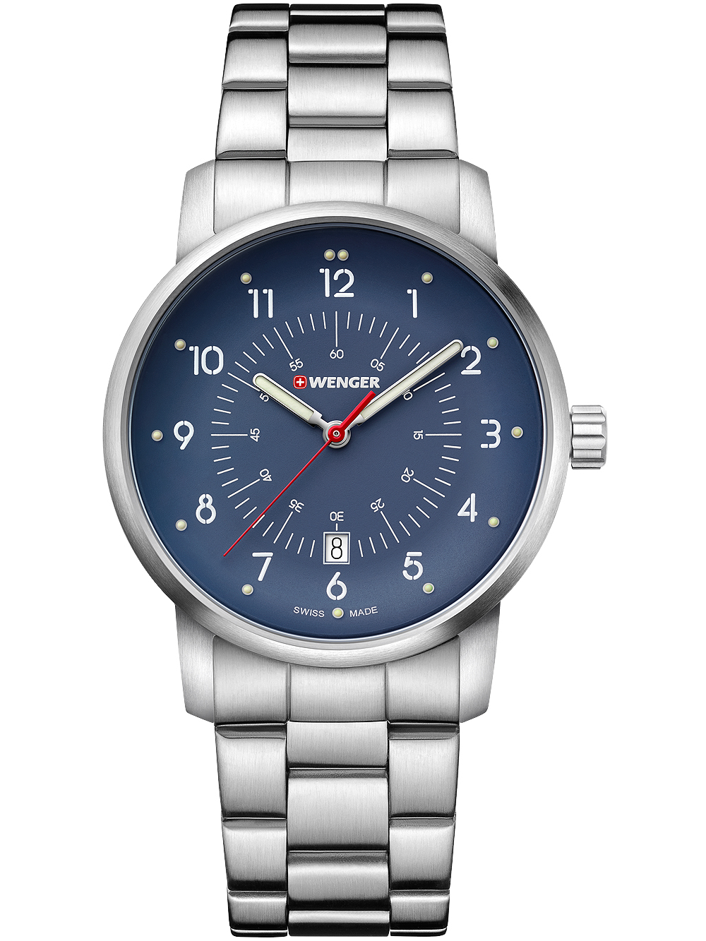 Wenger 01.1641.118 Avenue Herren 42mm 10ATM