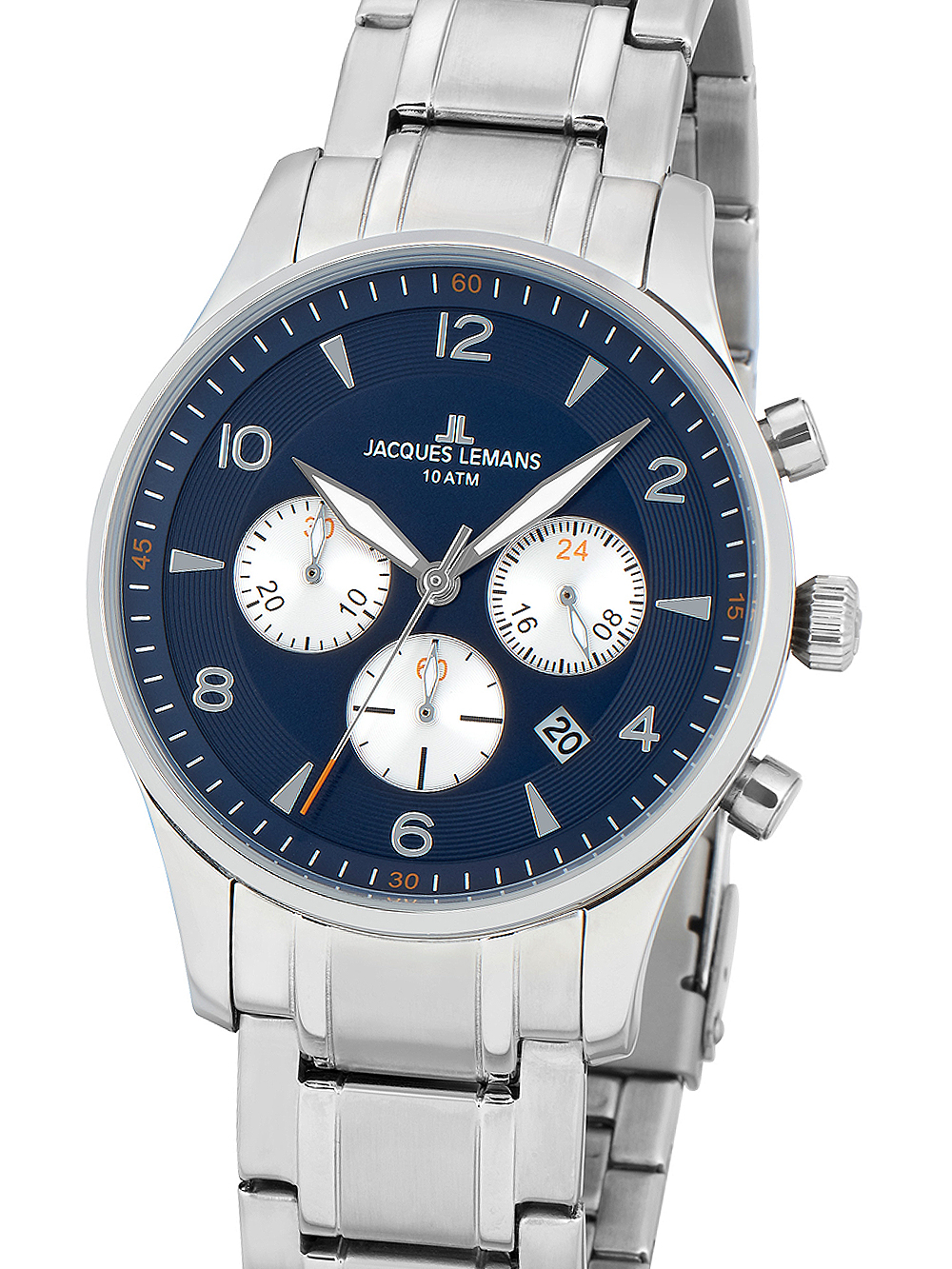 Jacques Lemans 1-1654K London  Chronograph Herren 40mm 10ATM