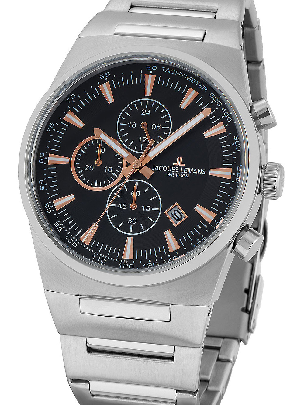 Jacques Lemans 1-1734A Manchester Chronograph Herren 43mm 10ATM