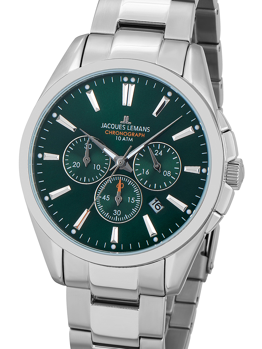 4040662134367 - JACQUES LEMANS Herren Chronograph 1-1945F silber 4040662134367 - JACQUES LEMANS Herren Chronograph 1-1945F silber