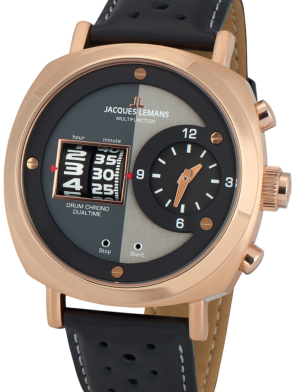 Jacques Lemans 1-2058C Lugano Herren 44mm 5ATM