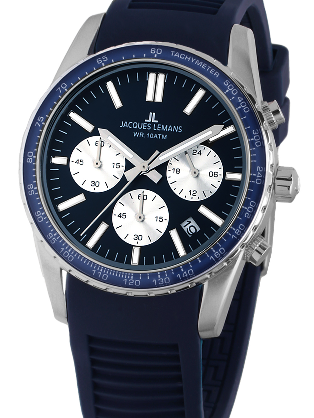 Jacques Lemans 1-2059C Liverpool Chronograph Unisex Uhr 39mm 10ATM