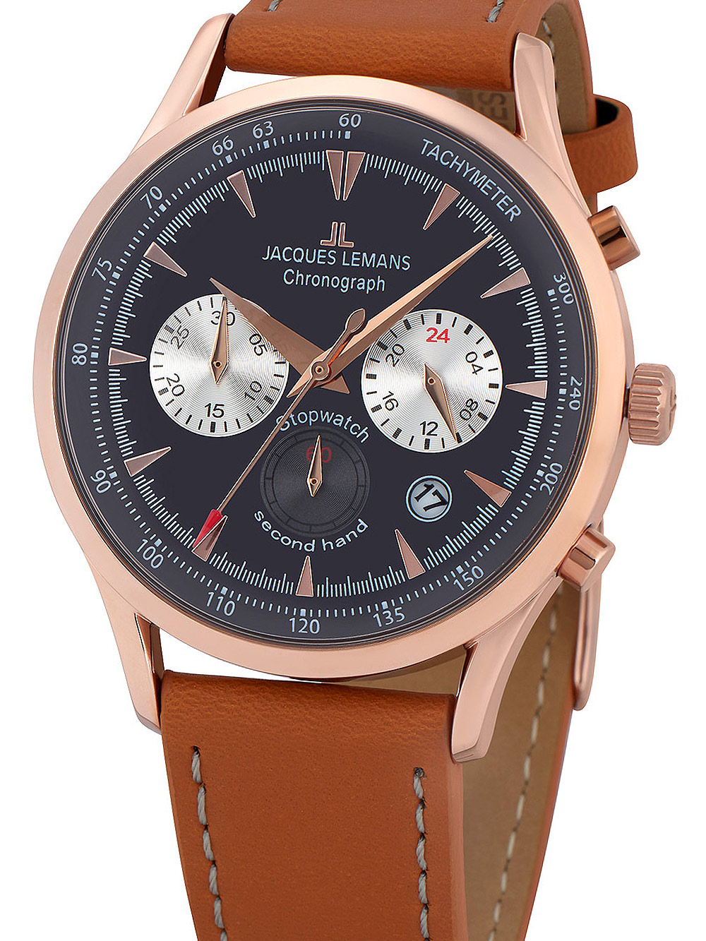 Jacques Lemans 1-2068F Retro Classic Chronograph Herren 41mm 5ATM