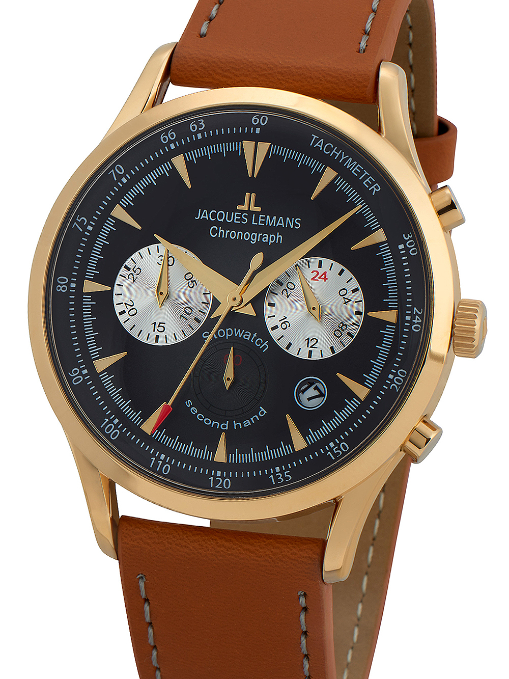 Jacques Lemans 1-2068J Retro Classic Chronograph Herren 41mm 5ATM