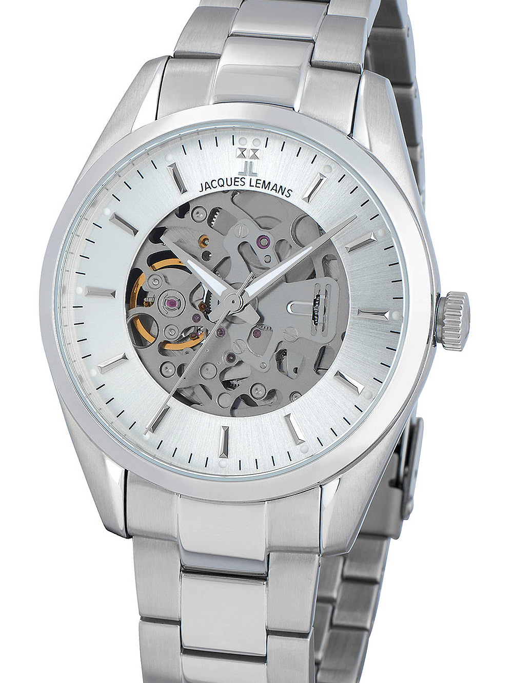 4040662163084 - JACQUES LEMANS Herrenuhr 1-2087F silber 4040662163084 - JACQUES LEMANS Herrenuhr 1-2087F silber