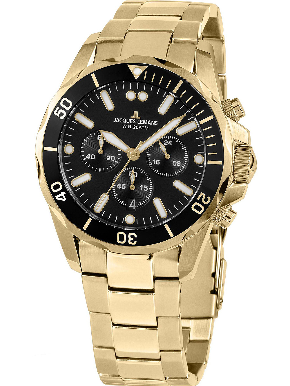 Jacques Lemans 1-2091J Liverpool Chronograph 44mm 20ATM
